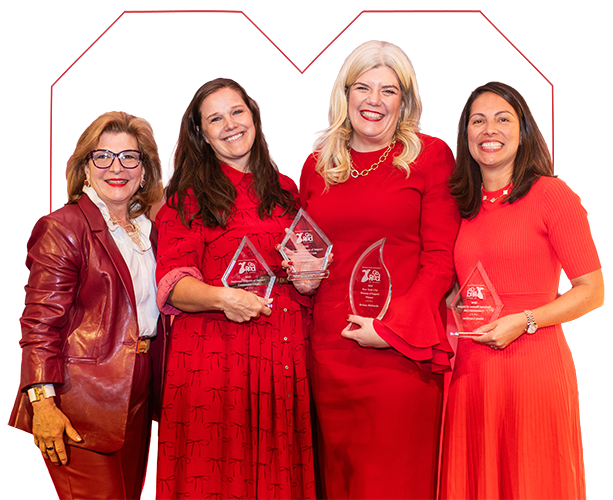 Women of Impact holding awards